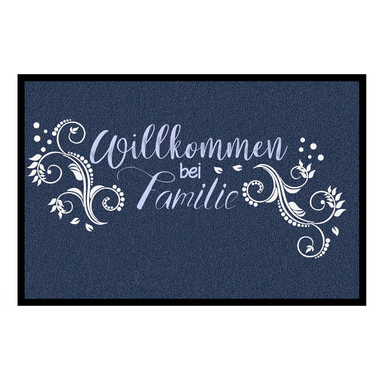 Fußmatte mit deinem Familiennamen - Floral Family