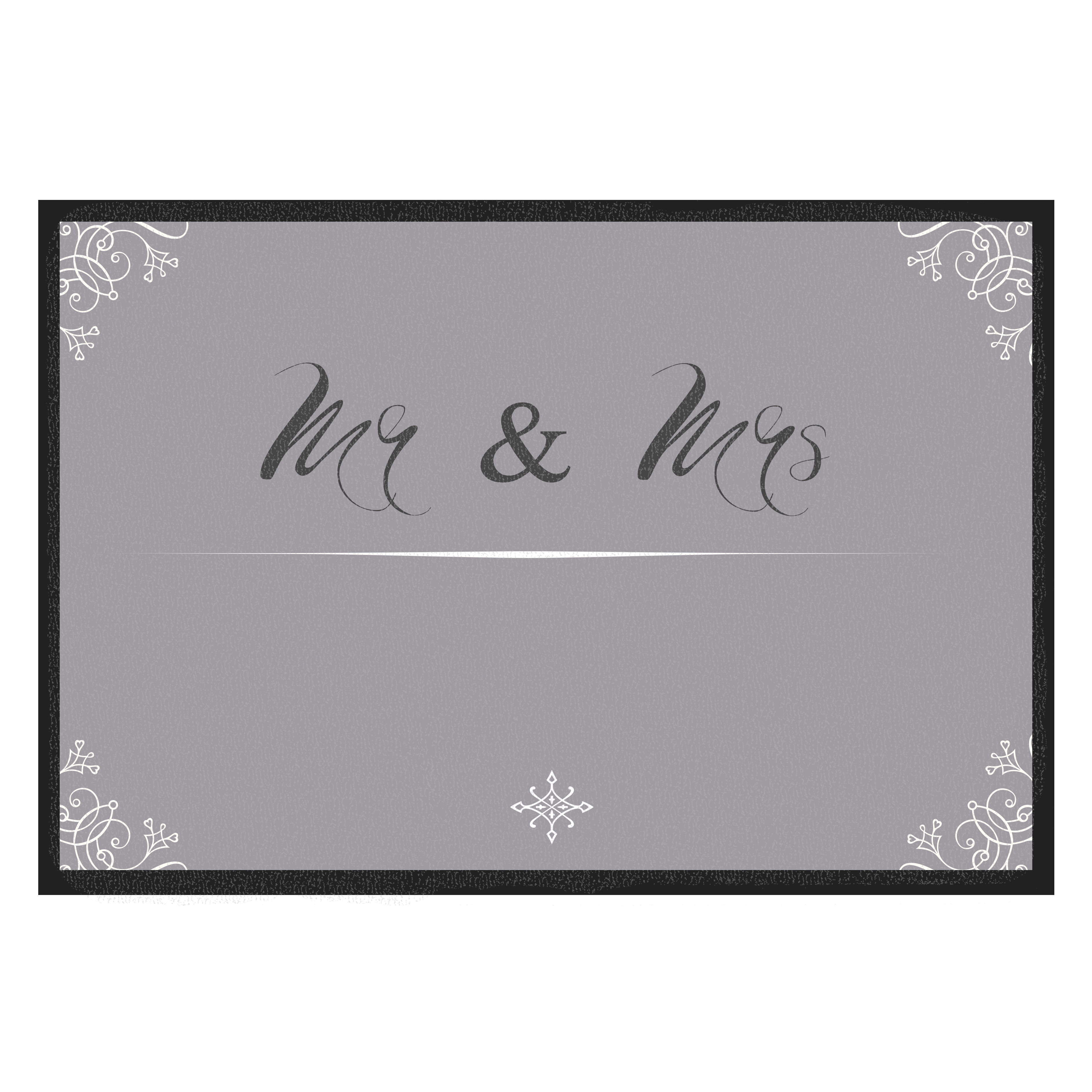 Türmatte für Paare - mit Namen - Mr+Mrs