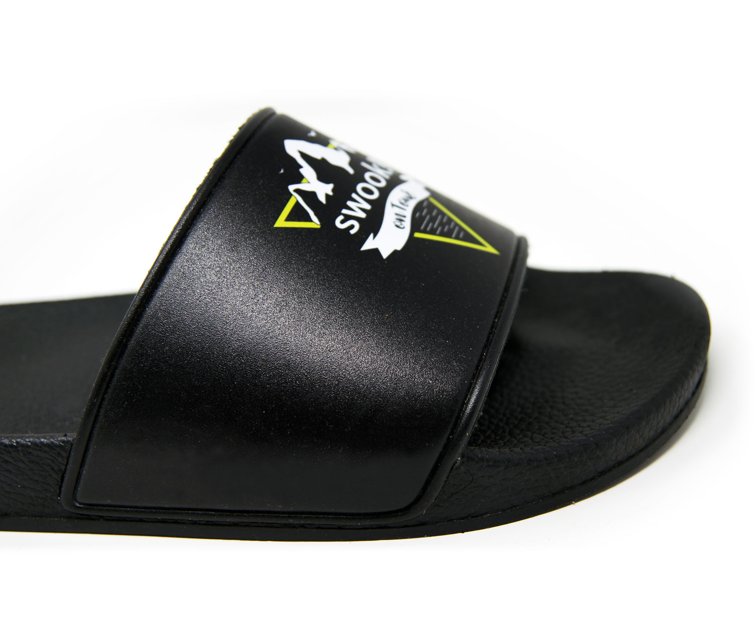 Badelatschen (schwarz) Schuhgröße 36, selbst gestalten