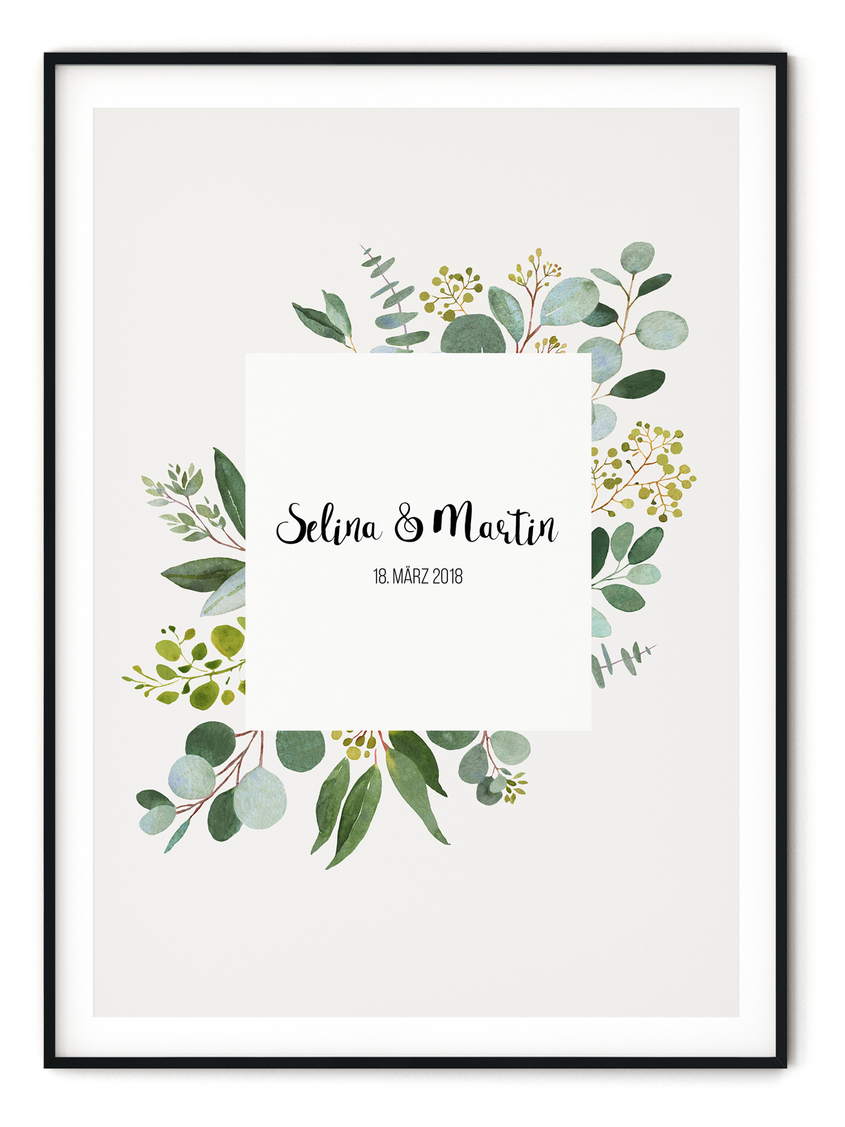 Eukalyptus Love - Poster mit Namen