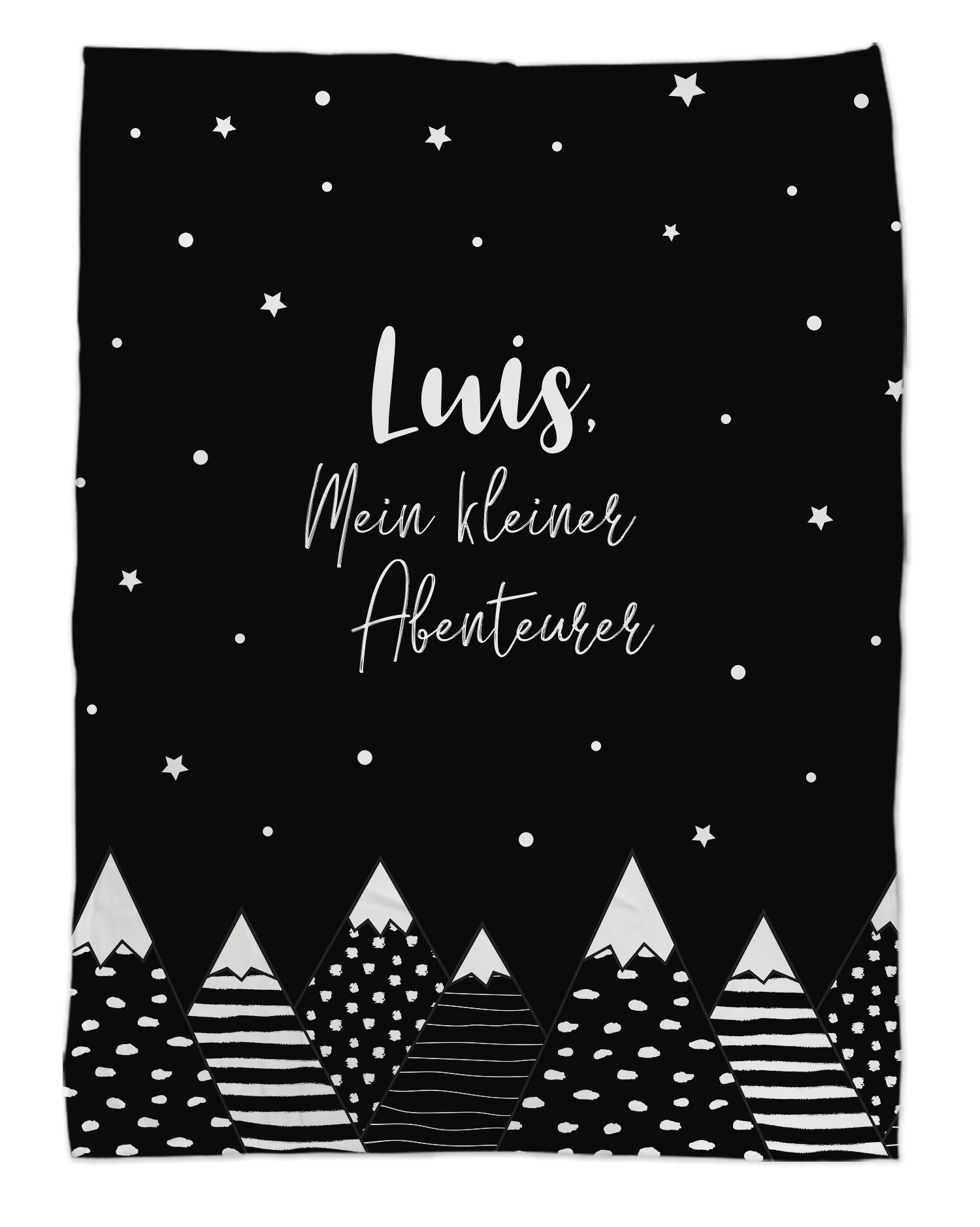 Wild child - Babydecke mit Namen