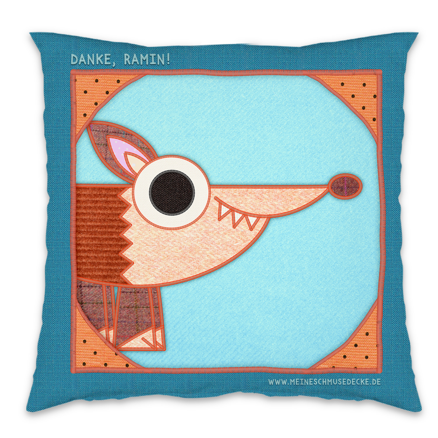 Kissen - Design Meine Schmusedecke Fuchs (+ Namen)