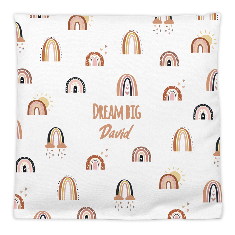 Regenbogenmuster - Kirschkernkissen mit Namen