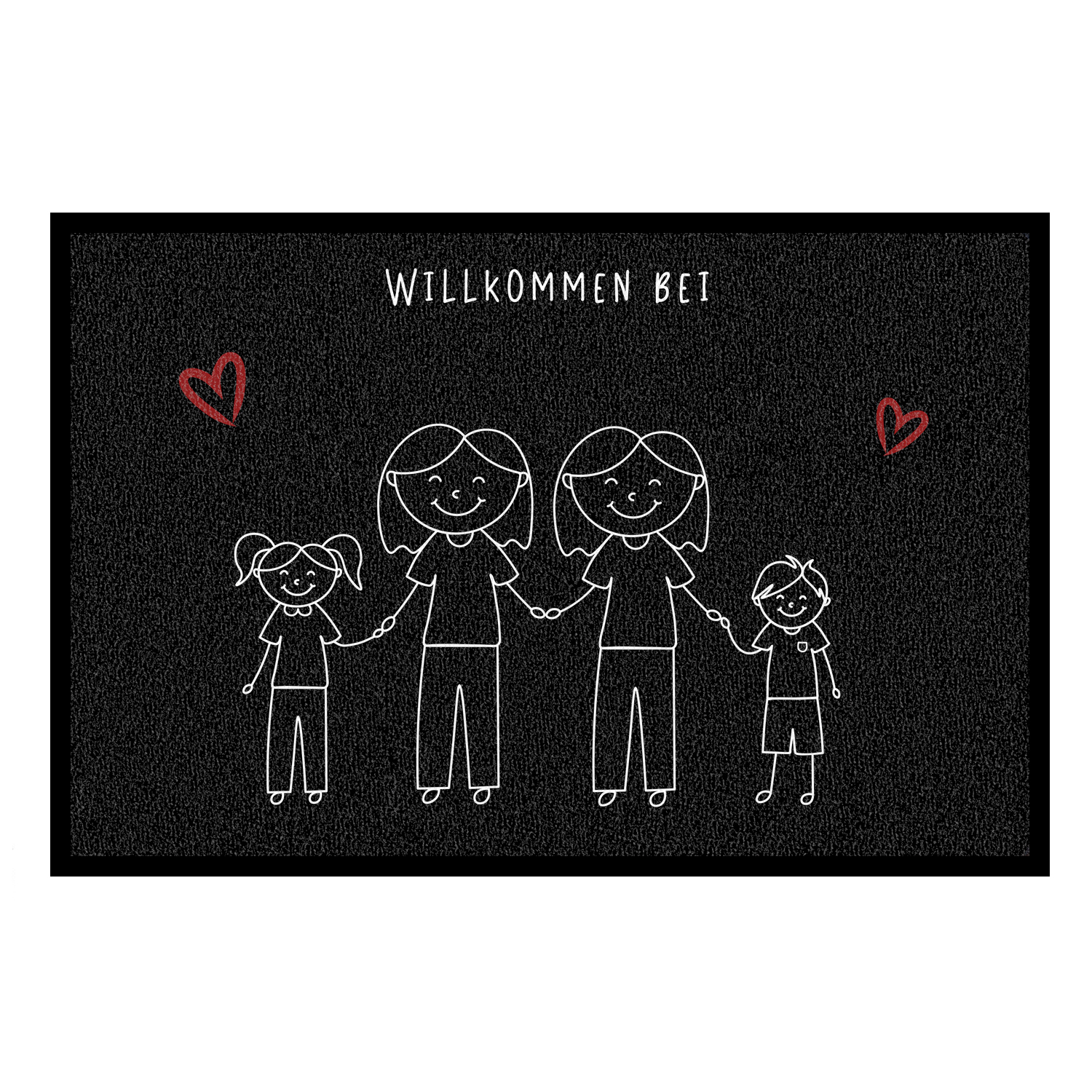 Familie - 2 Mamas, Sohn, Tochter