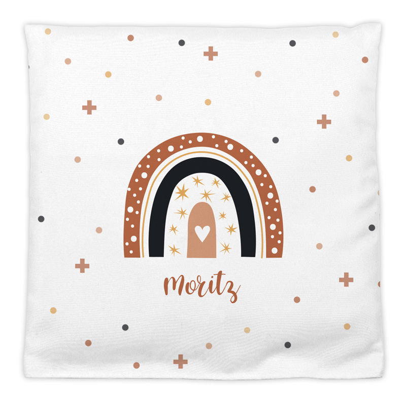 Regenbogen Kreuze - Kirschkernkissen mit Namen
