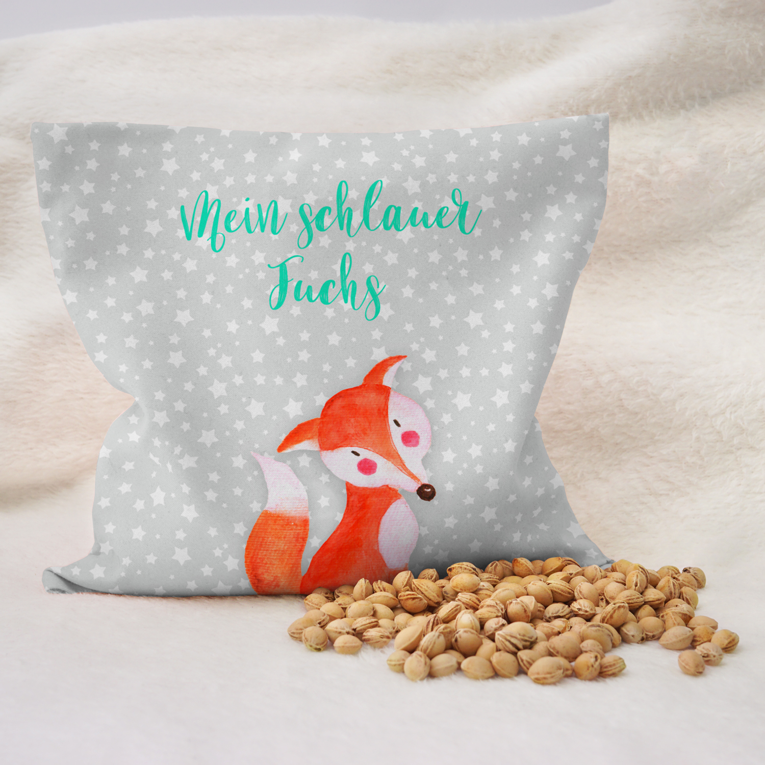 Fuchs - Kirschkernkissen mit Namen