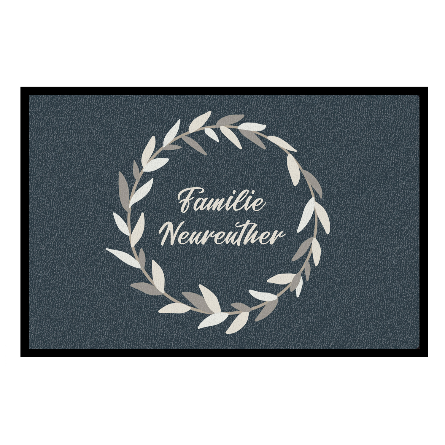 Fußmatte mit deinem Text - Wreath