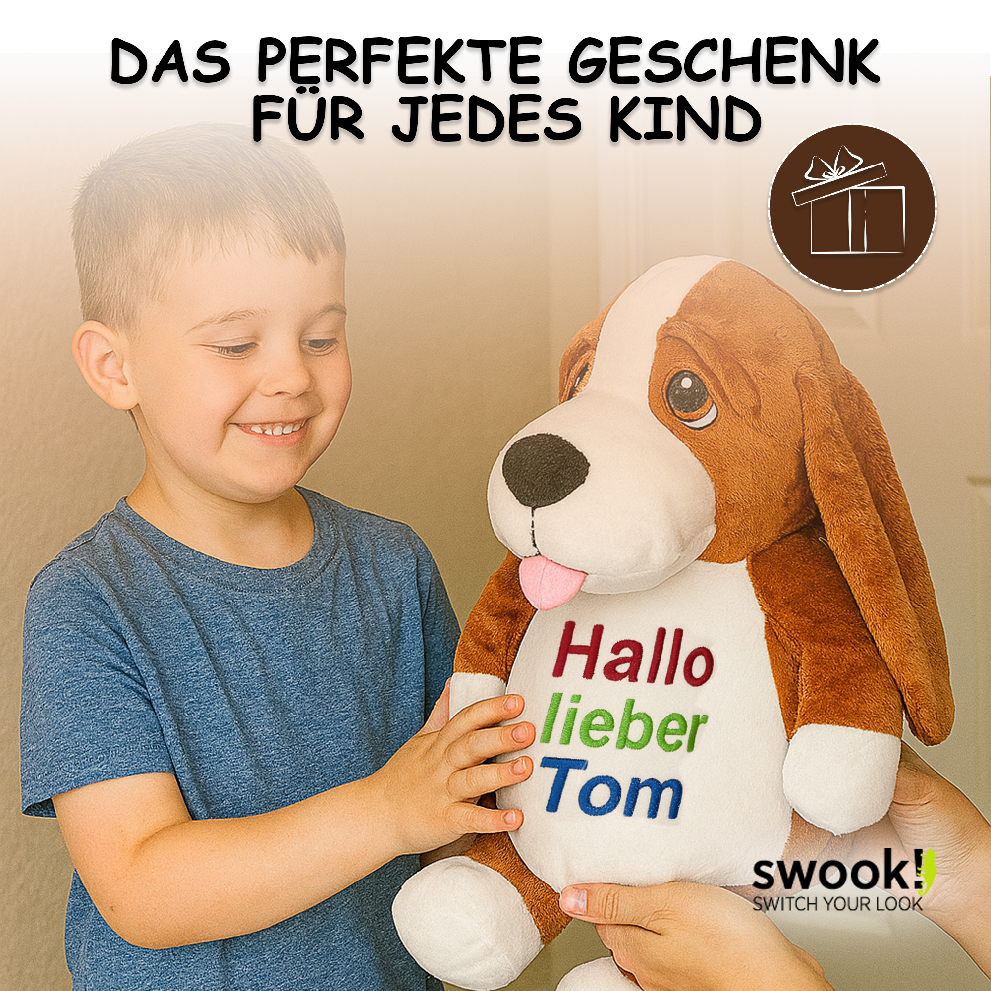 Jagdhund Dennis mit hochwertigem Stick für eure Kleinen