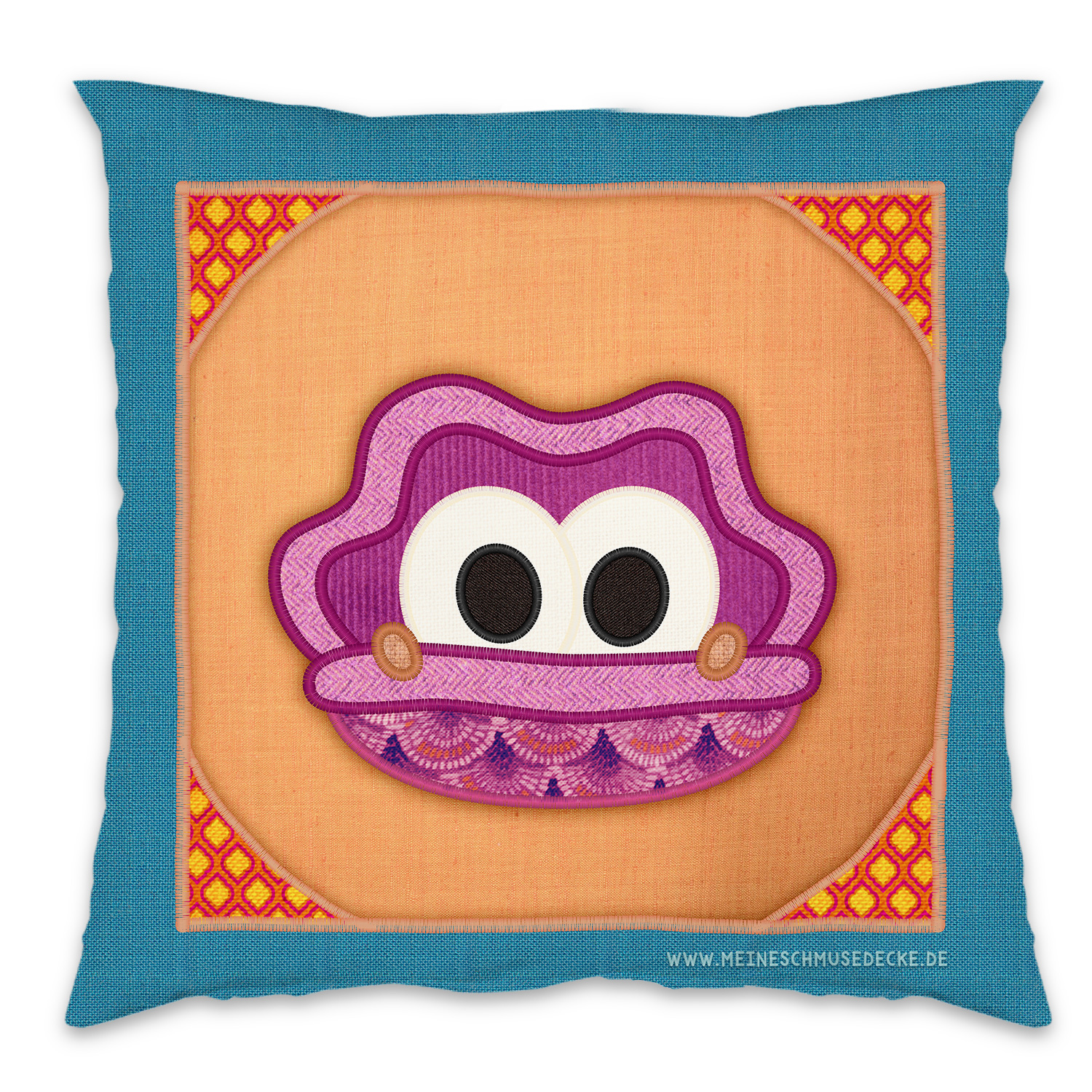 Kissen 40 x 40 cm - Design Meine Schmusedecke Muschel (+ Namen)