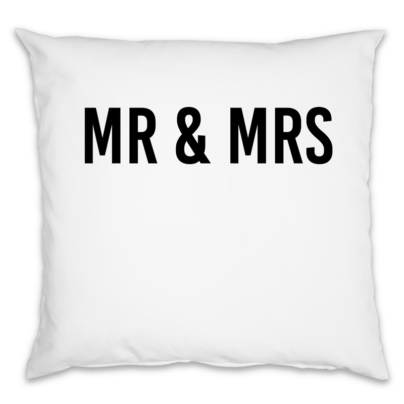 Mr & Mrs (+Text) - Kissen