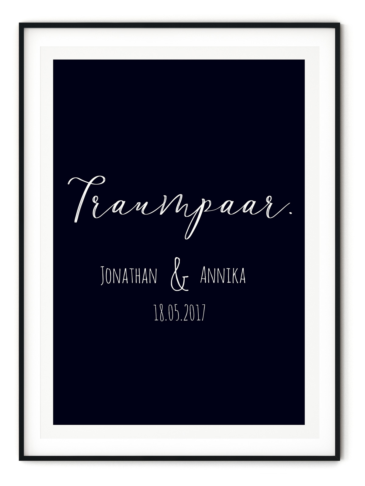 Traumpaar - Poster mit Namen