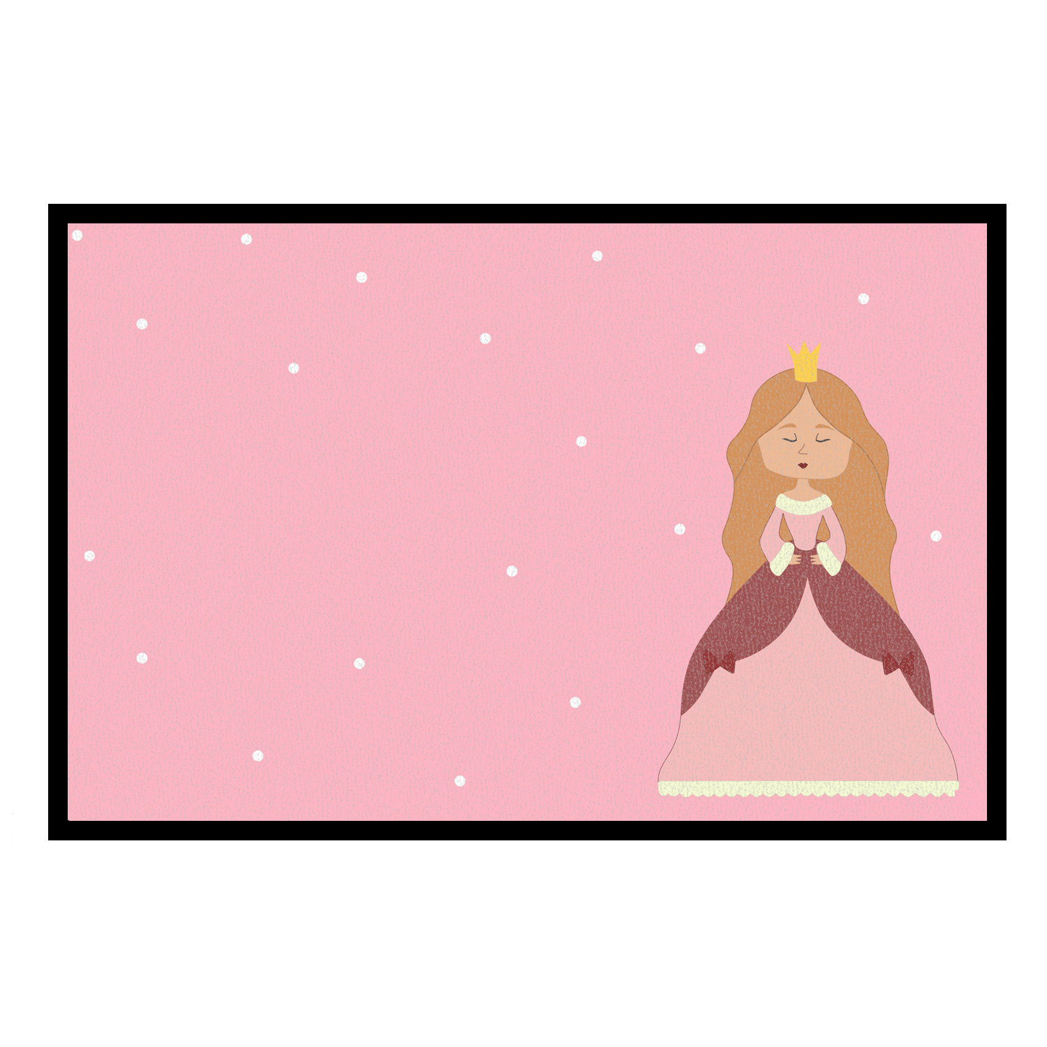 Kinder Fußabstreifer mit deinem Text - Princess