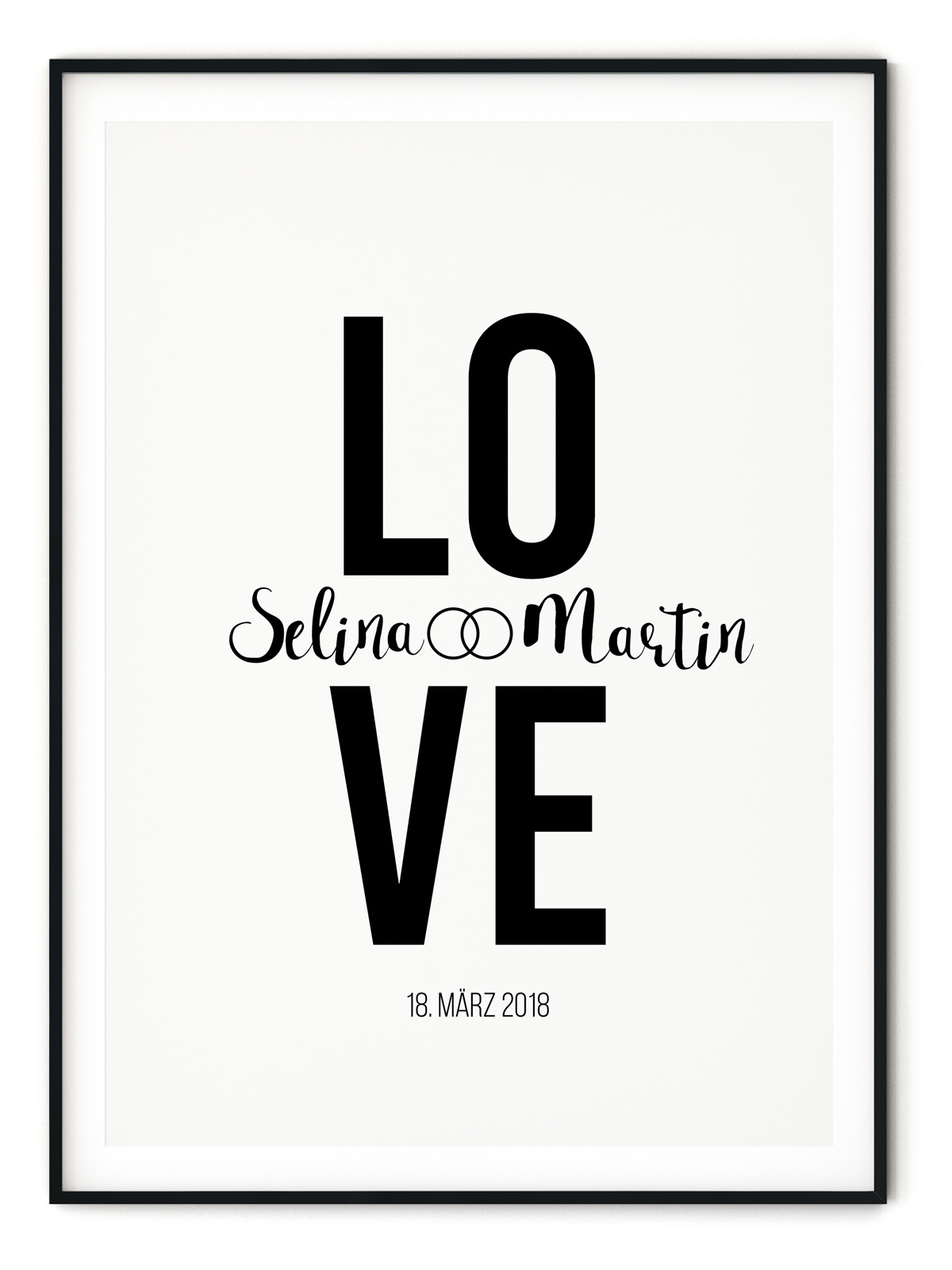 Love - Poster mit Namen