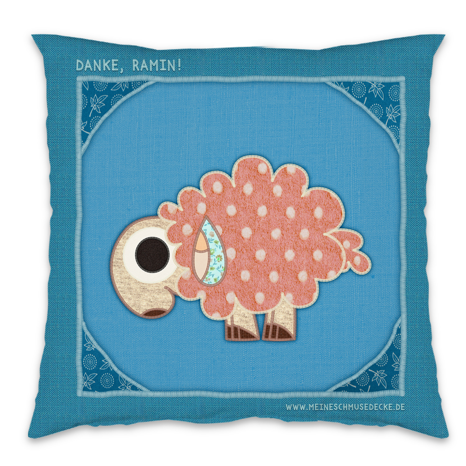 Kissen - Design Meine Schmusedecke Schaf (+ Namen)