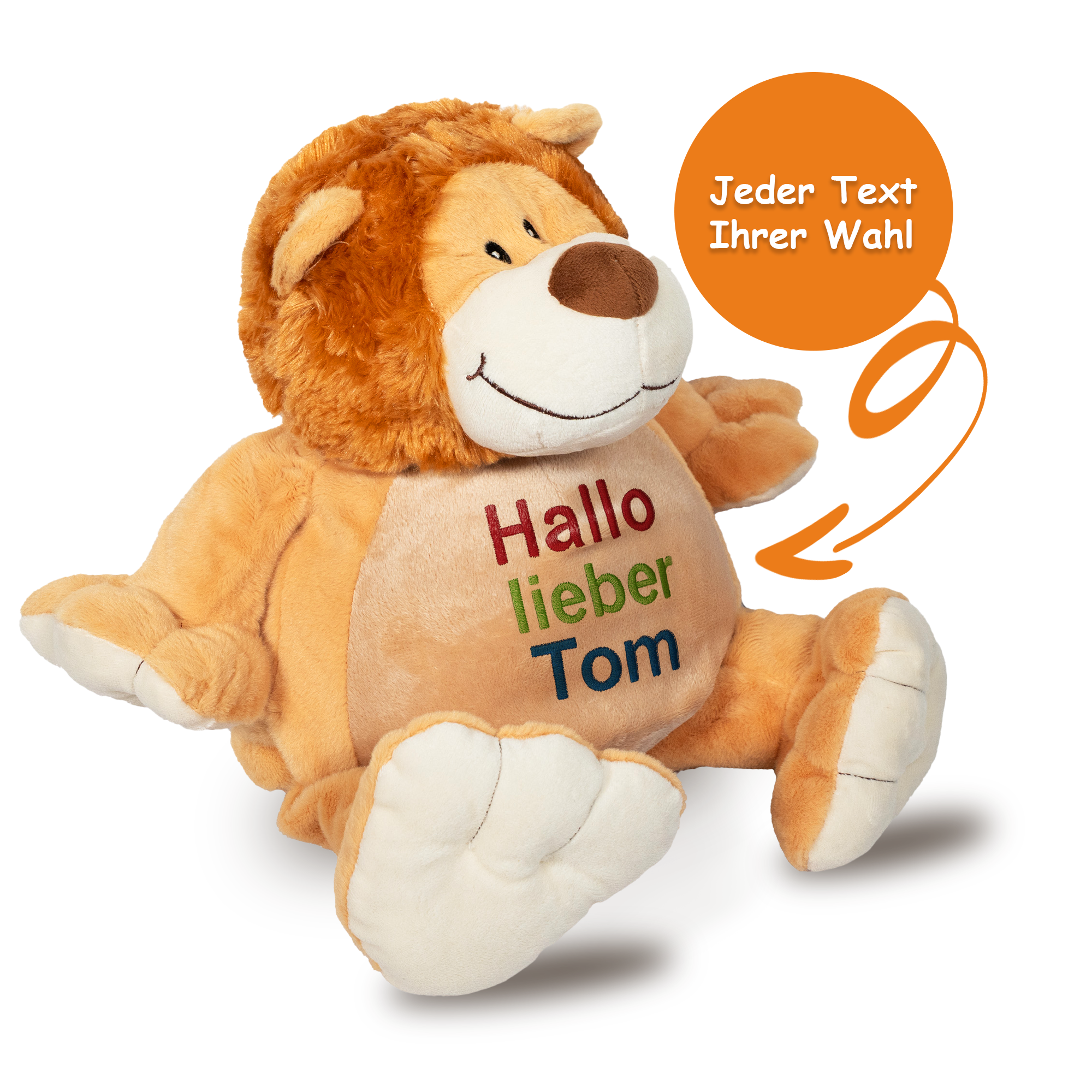 Löwe Leo mit hochwertigem Stick für eure Kleinen