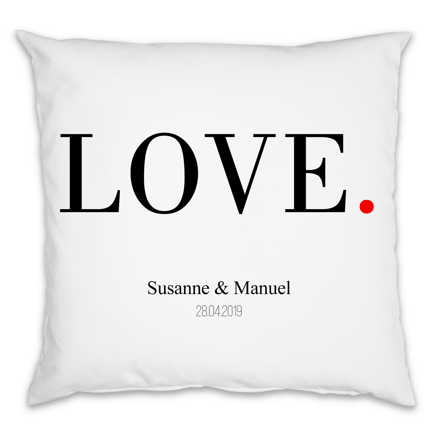 Partnerkissen - Love schlicht