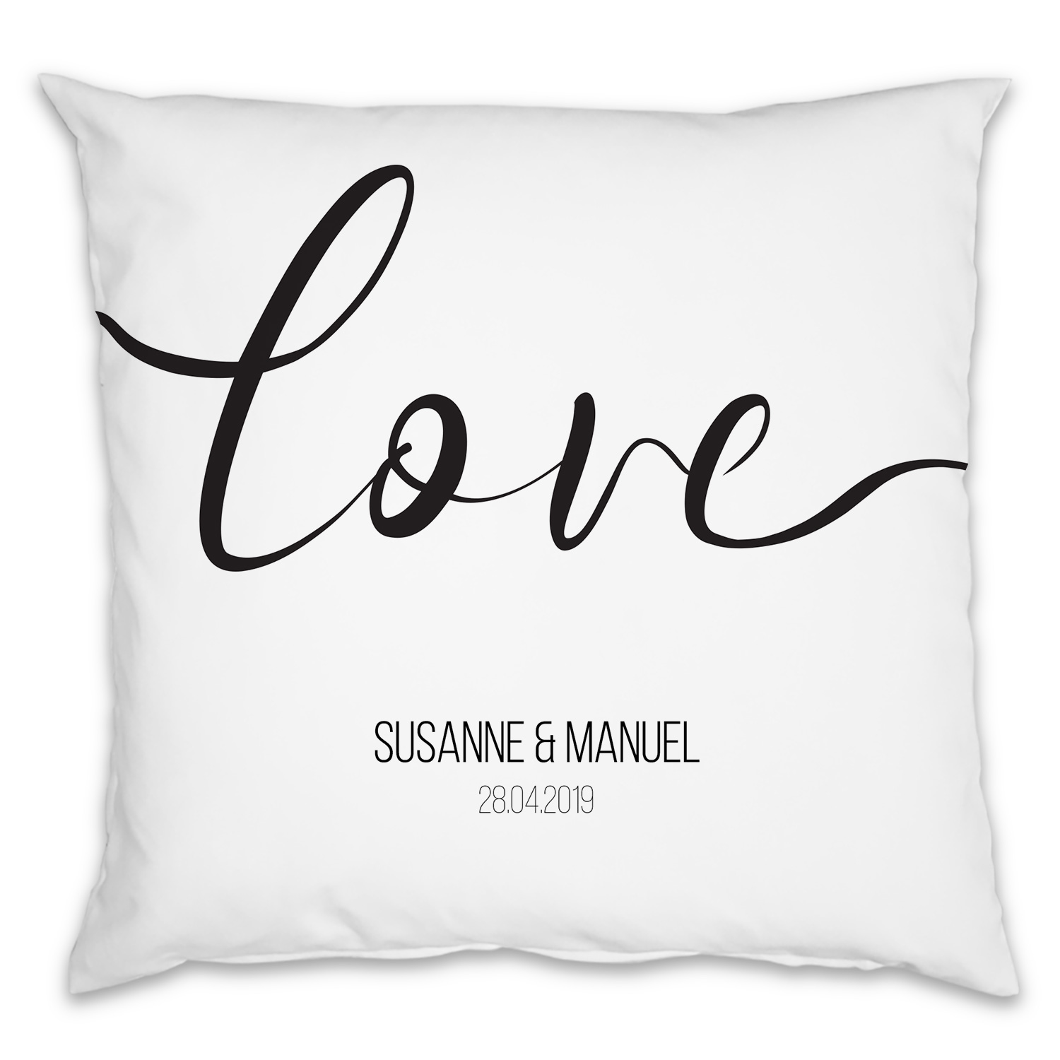 Partnerkissen - Love Typo