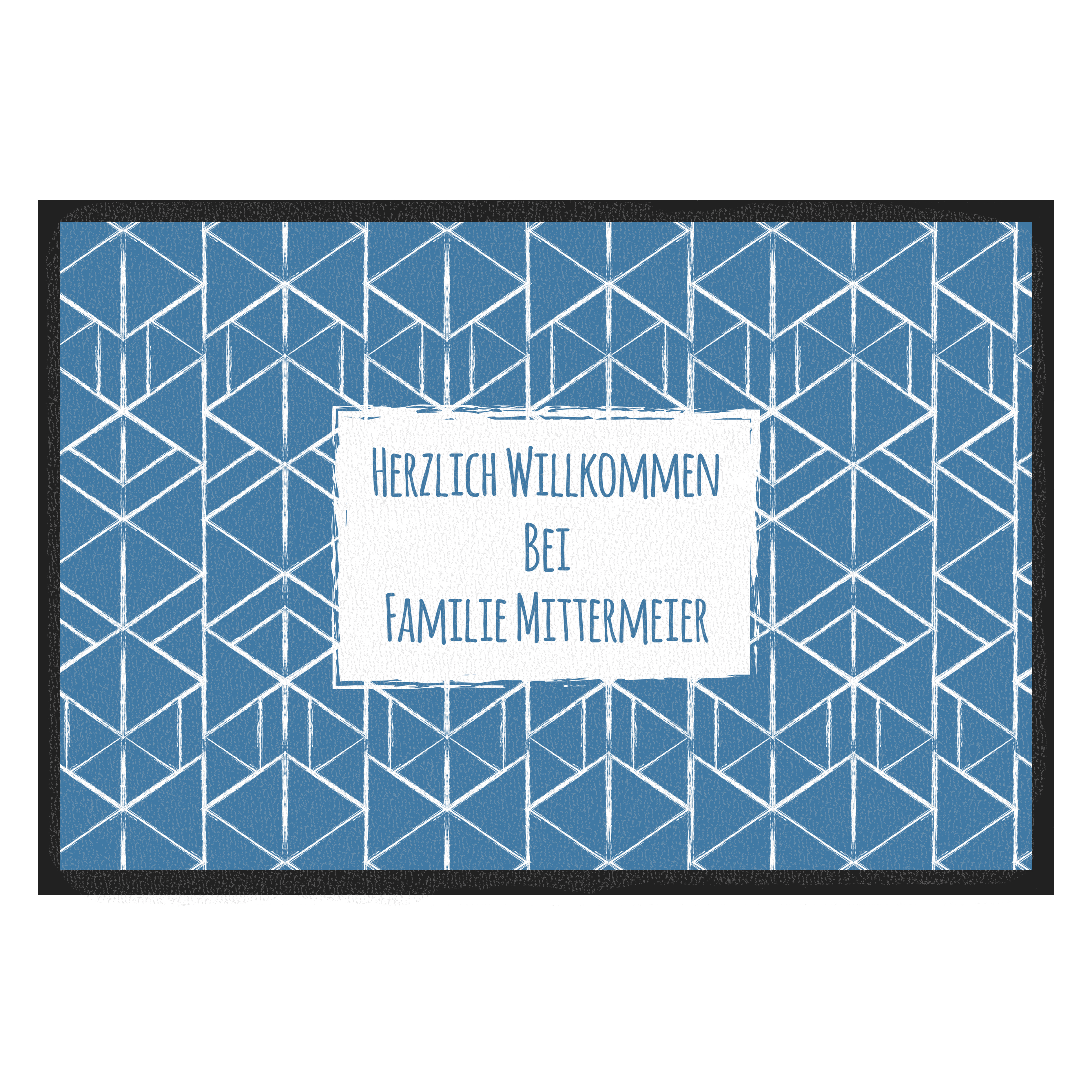 Fußabstreifer mit Familiennamen - Triangle