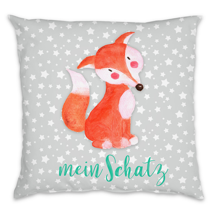 Fuchs - Kissen mit Namen