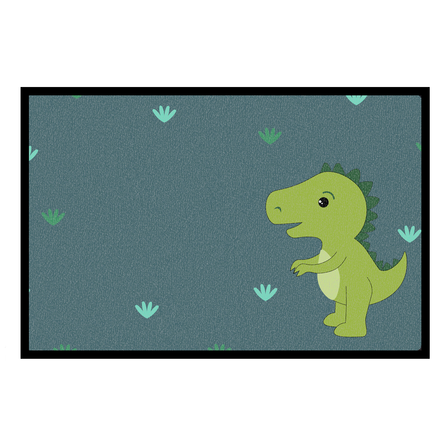 Kinder Fußmatte mit eigenem Text - Dino