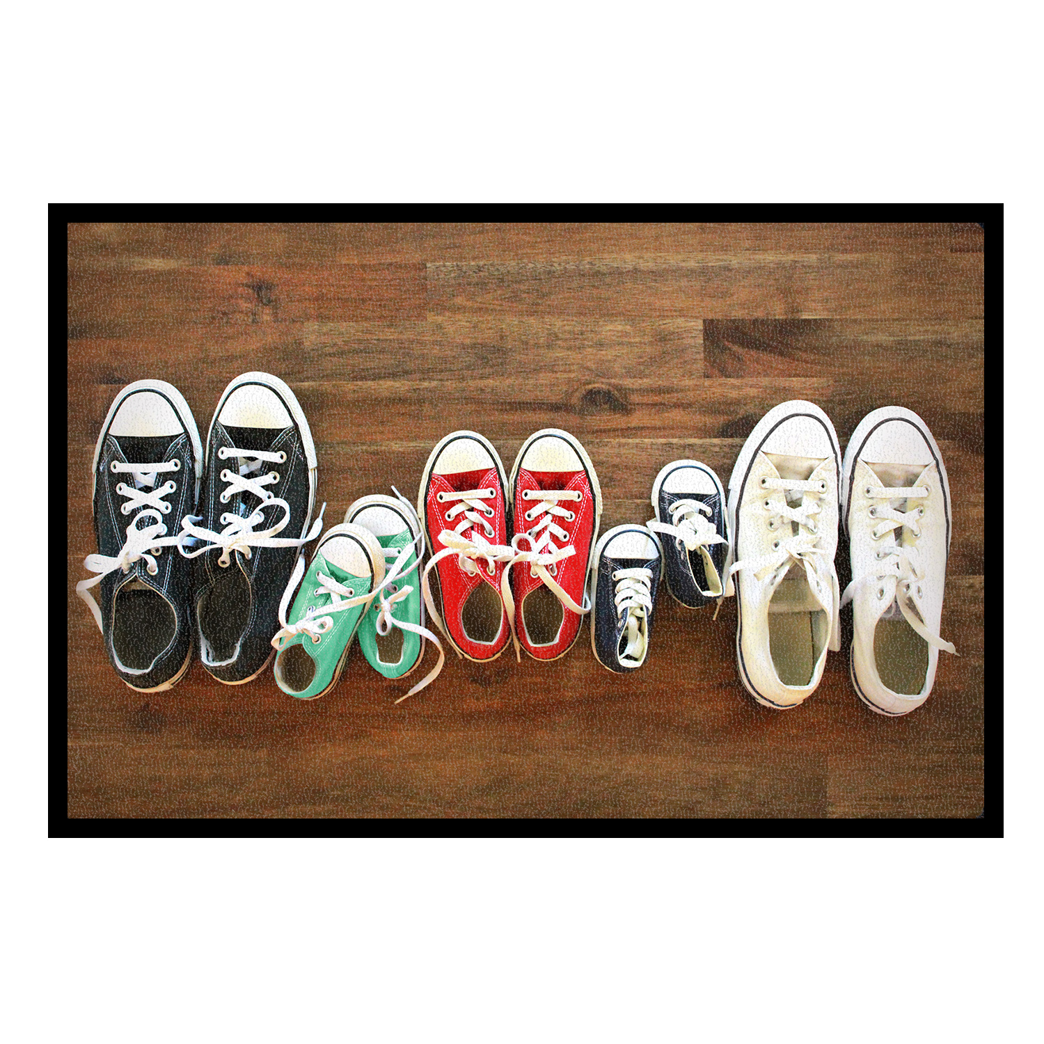 Fussmatte - Sneaker - 2 Erwachsene, 3 Kinder