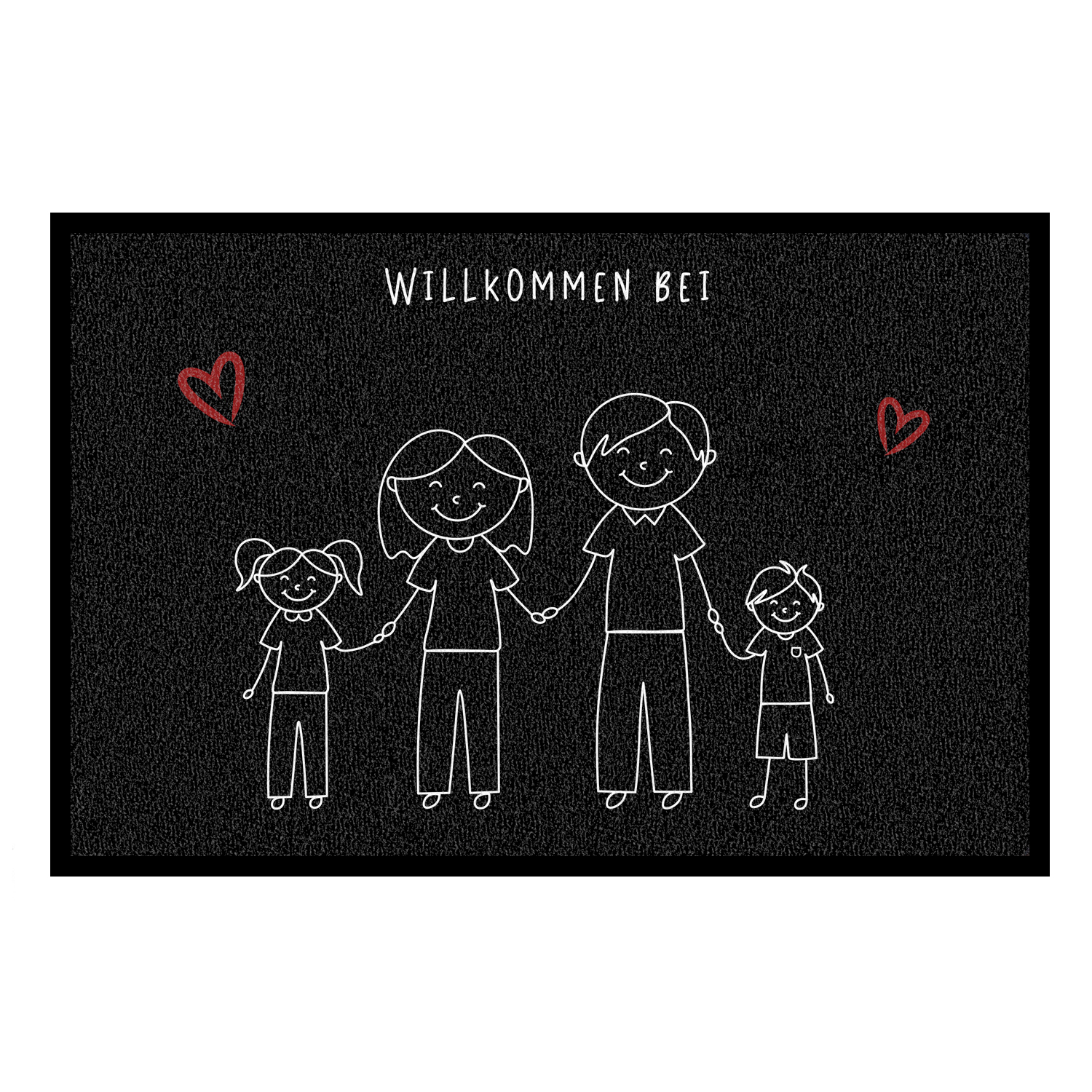 Familie - Mama, Papa, Sohn, Tochter