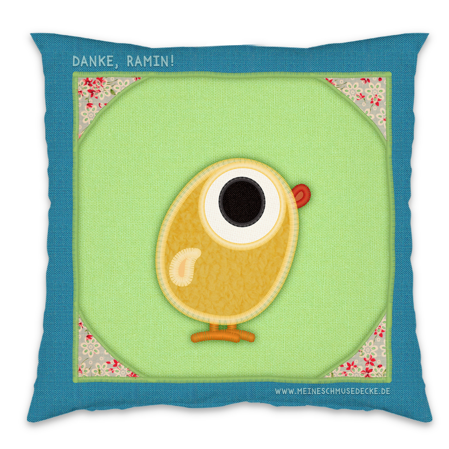 Kissen - Design Meine Schmusedecke Küken (+ Namen)