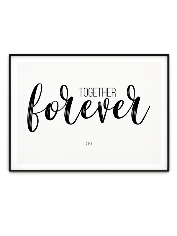 Together forever - Poster mit Namen