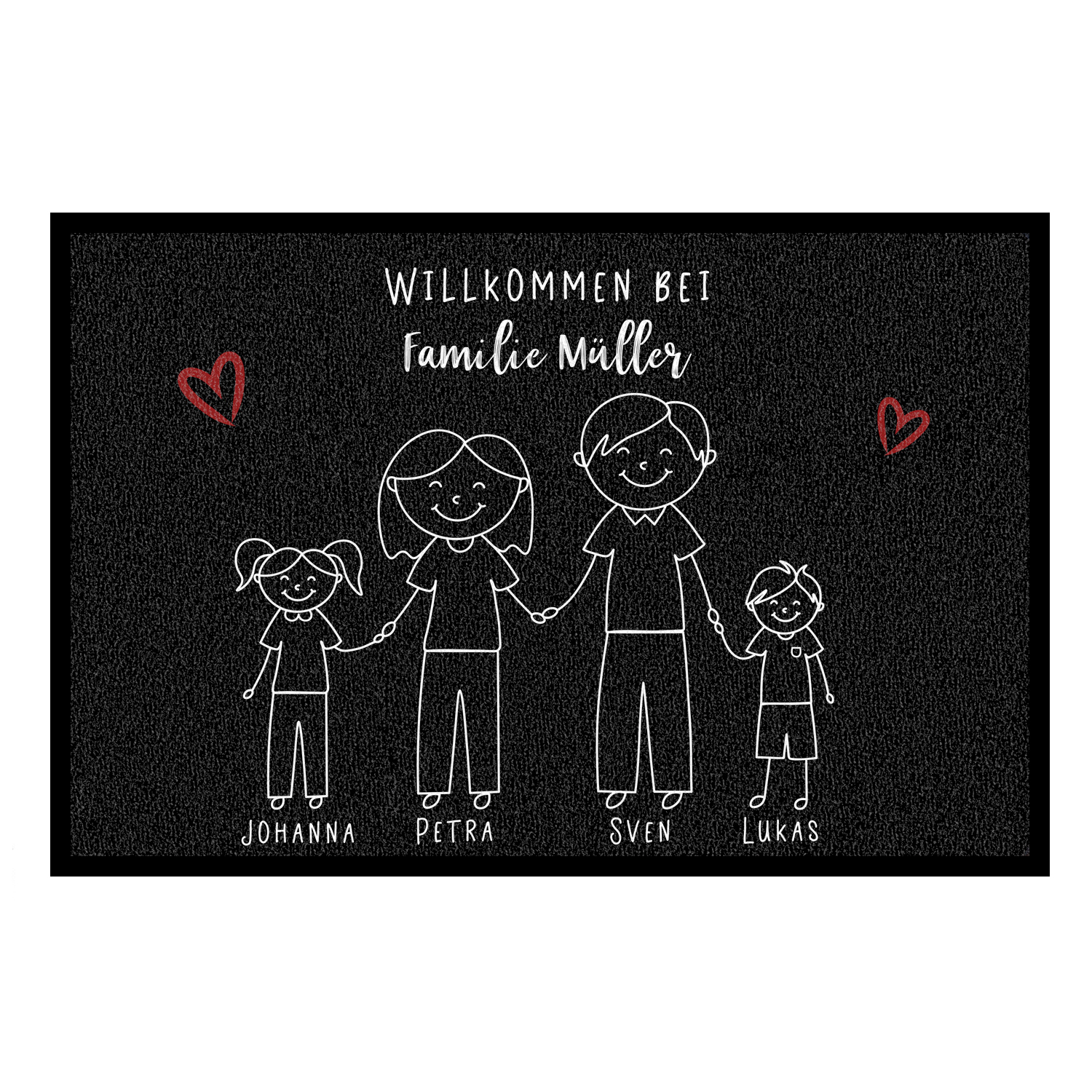 Familie - Mama, Papa, Sohn, Tochter