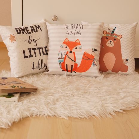 Kissen 40x40 cm inklusive Innenkissen mit Namen oder Text personalisierbar im Design Ballerina 1