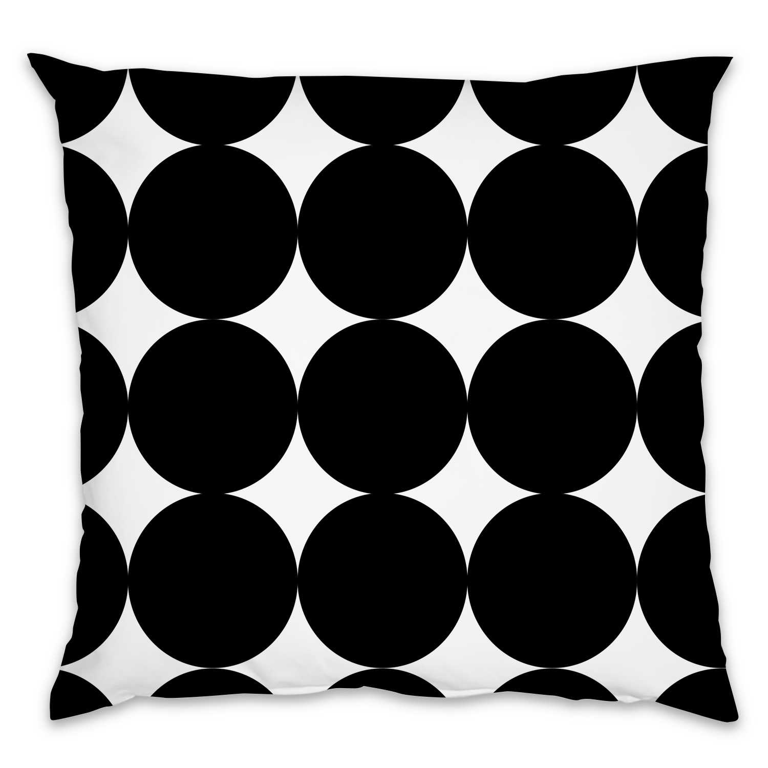 Kissen mit Namen - Black circles